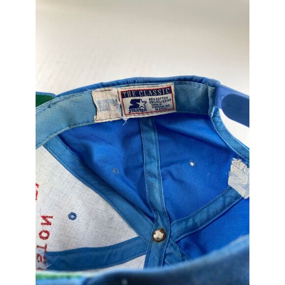 Vintage 1990's Houston Oilers Starter NFL Script Snapback Hat - Picture 7 of 8